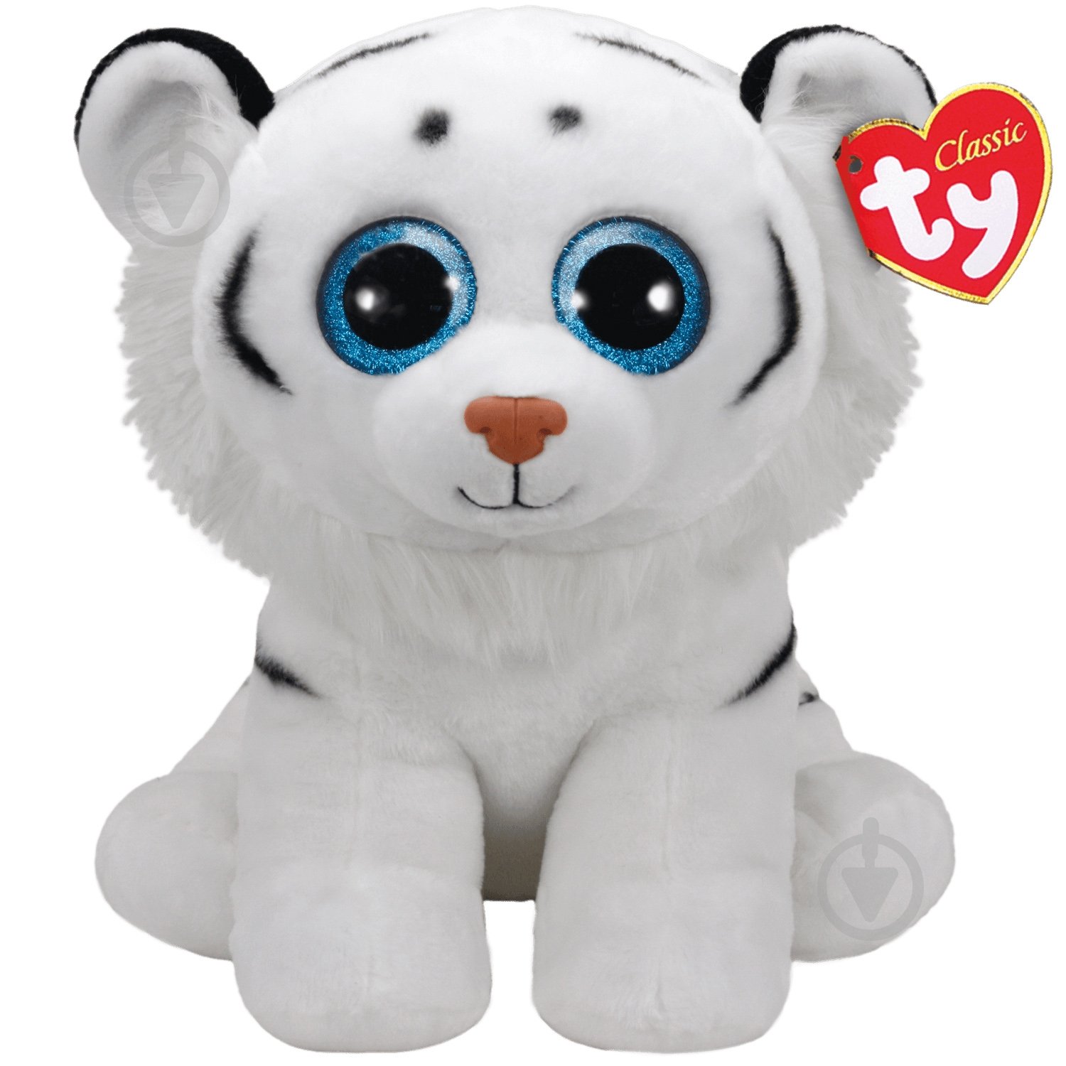 М'яка іграшка TY Beanie Babies Тигреня Tundra 50 см білий 90227 - фото 1