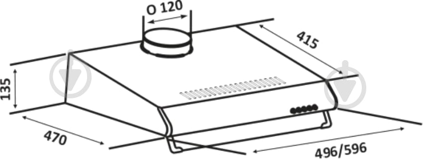 Вытяжка Eleyus Bona ІІ LED SMD 50 BR - фото 17