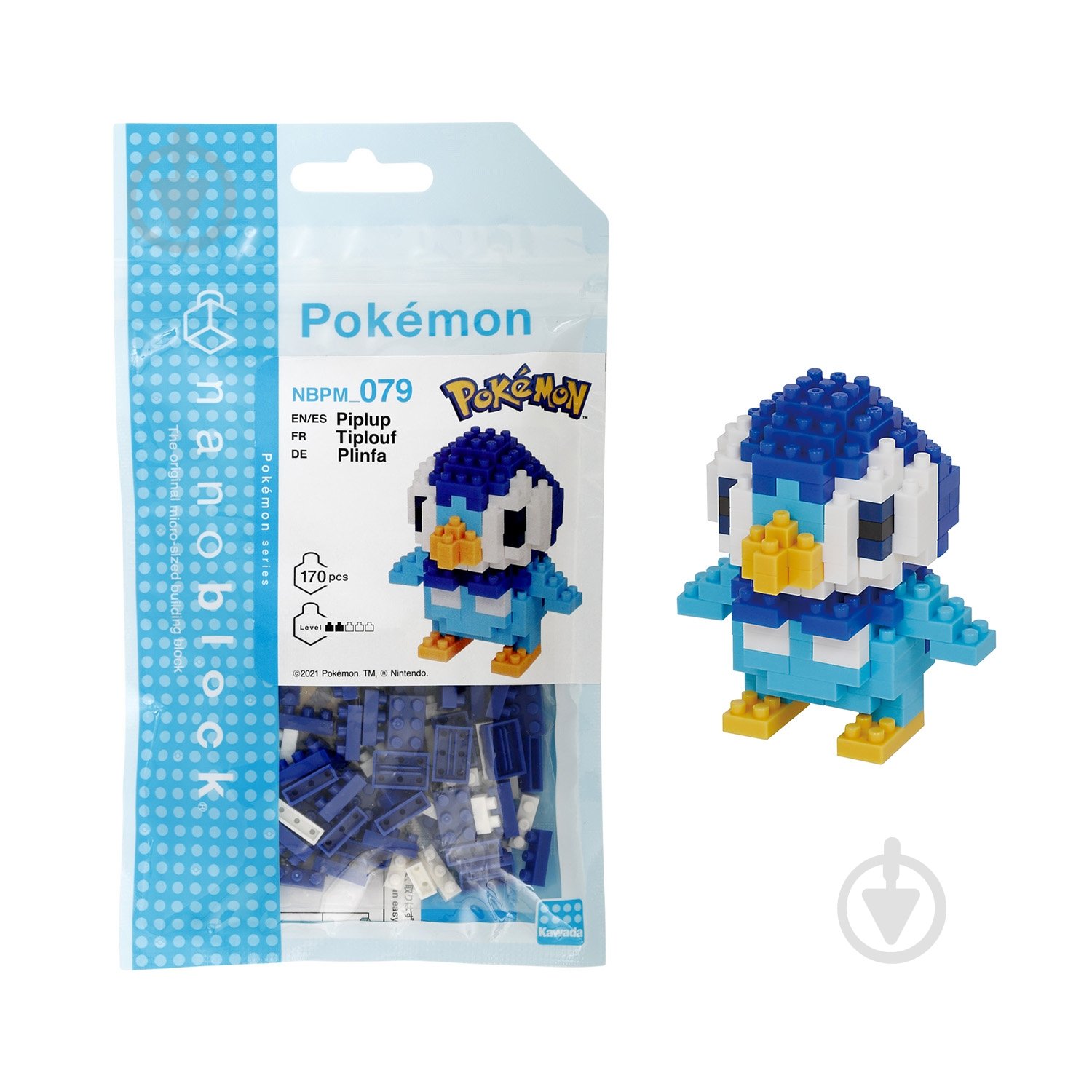 Конструктор із міні-цеглинок Nаnoblock Піплап 124144 - фото 1 Конструктор із міні-цеглинок Nаnoblock Піплап 124144 - фото 1