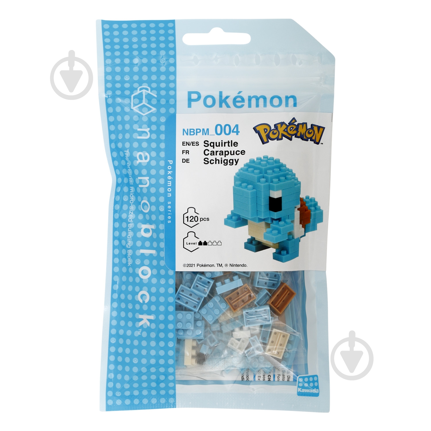 Конструктор из мини-кирпичиков Nаnoblock Сквиртл 124140 - фото 4 Конструктор из мини-кирпичиков Nаnoblock Сквиртл 124140 - фото 4