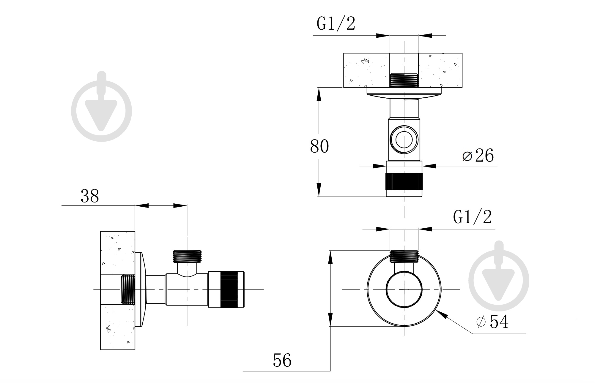 Кран Mixxen 1/2*1/2 н-н MXYA0795 - фото 2