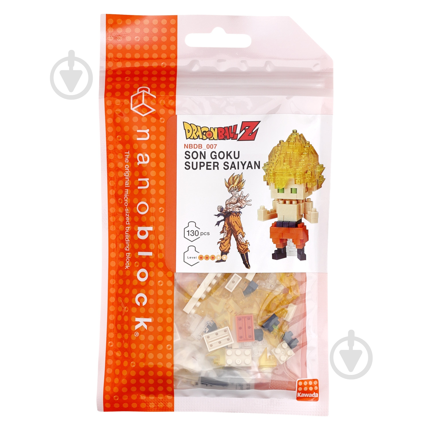 Конструктор из мини-кирпичиков Nаnoblock Сон Гоку Супер Сайан 124154 - фото 3 Конструктор из мини-кирпичиков Nаnoblock Сон Гоку Супер Сайан 124154 - фото 3