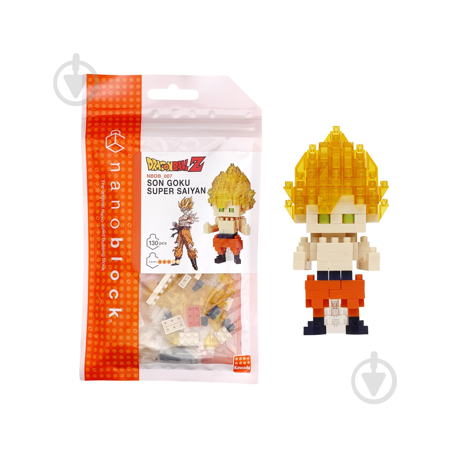 Конструктор из мини-кирпичиков Nаnoblock Сон Гоку Супер Сайан 124154 - фото 1 Конструктор из мини-кирпичиков Nаnoblock Сон Гоку Супер Сайан 124154 - фото 1