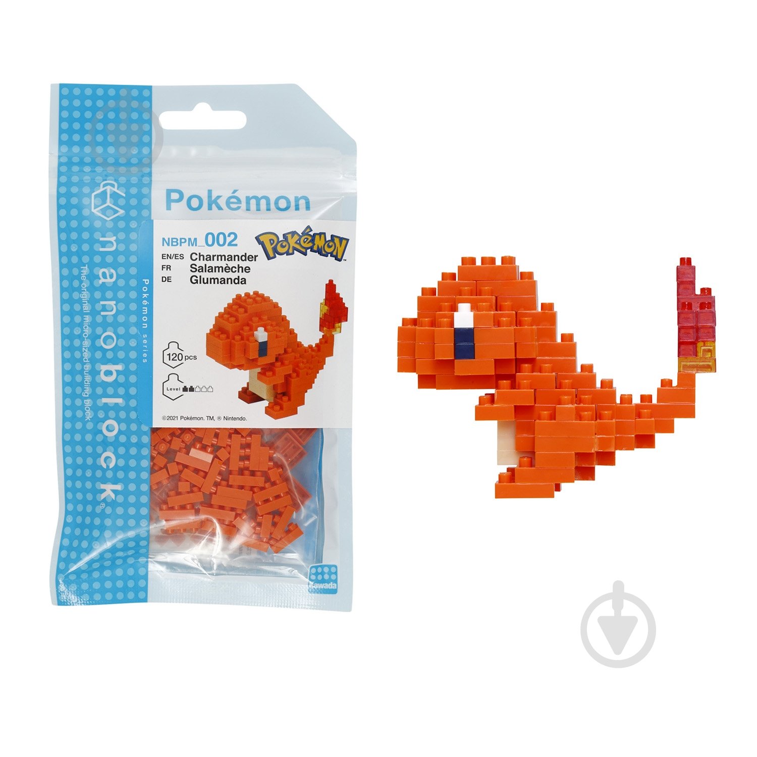 Конструктор із міні-цеглинок Nаnoblock Чармардер 124138 - фото 1