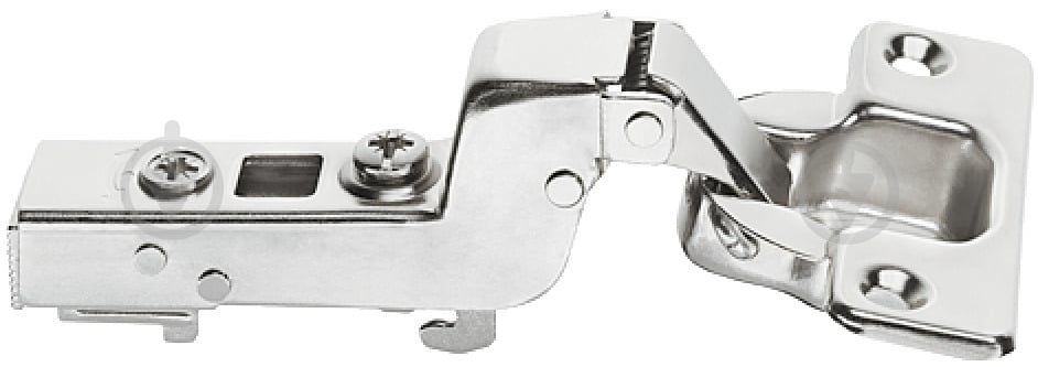 Петля внутренняя Hafele Metalla D SM N 110° с доводчиком шаблон 45/9,5 + монтажная планка под шуруп 315.00.509 - фото 1