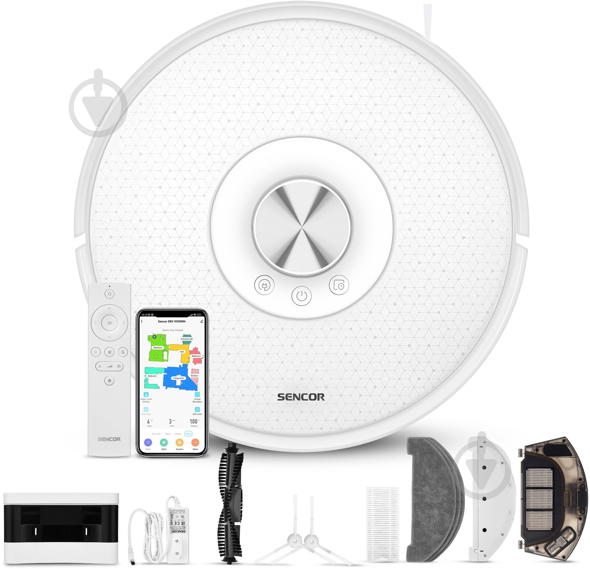 Робот-пилосос Sencor SRV9350WH white - фото 5 Робот-пилосос Sencor SRV9350WH white - фото 5