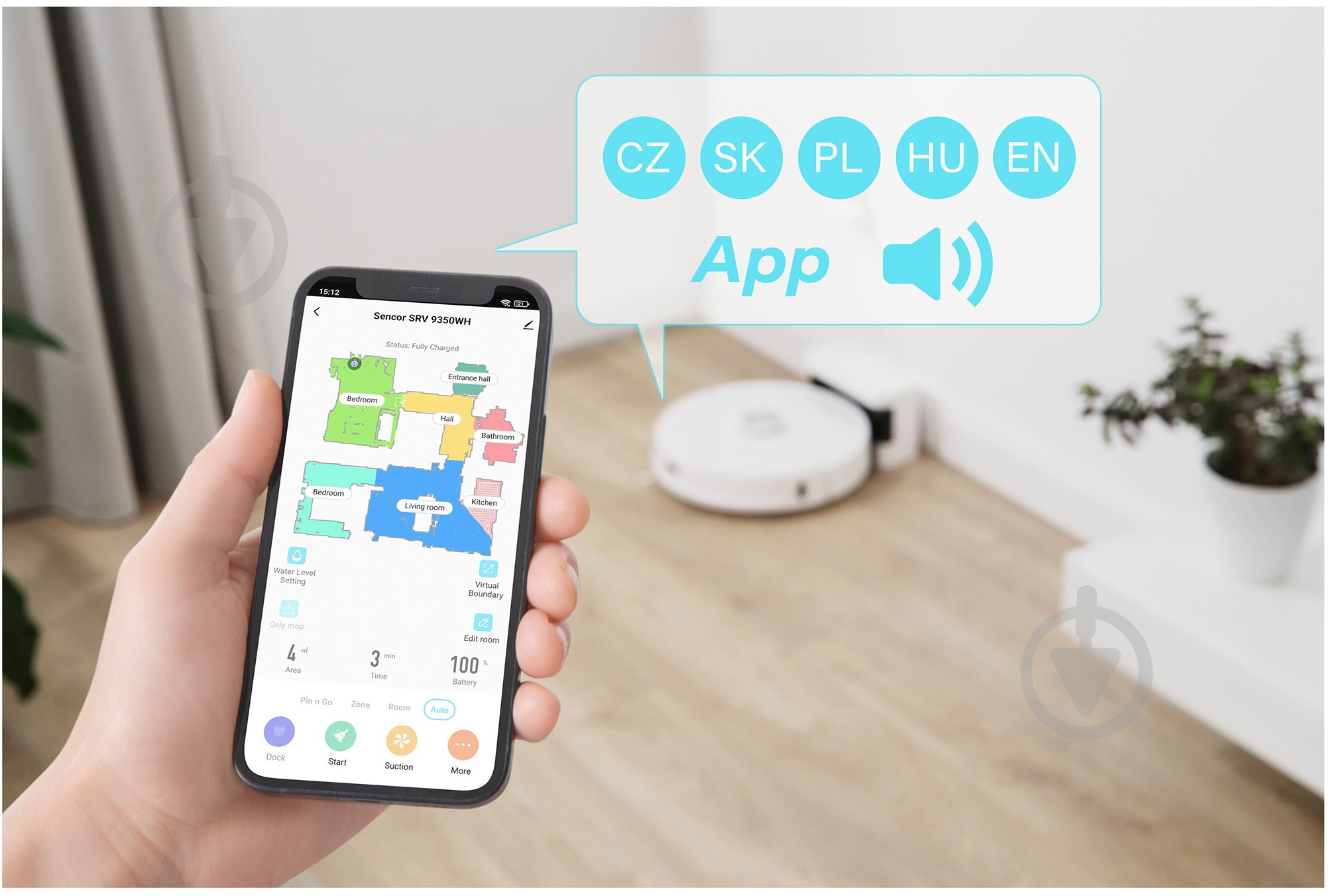 Робот-пилосос Sencor SRV9350WH white - фото 11 Робот-пилосос Sencor SRV9350WH white - фото 11