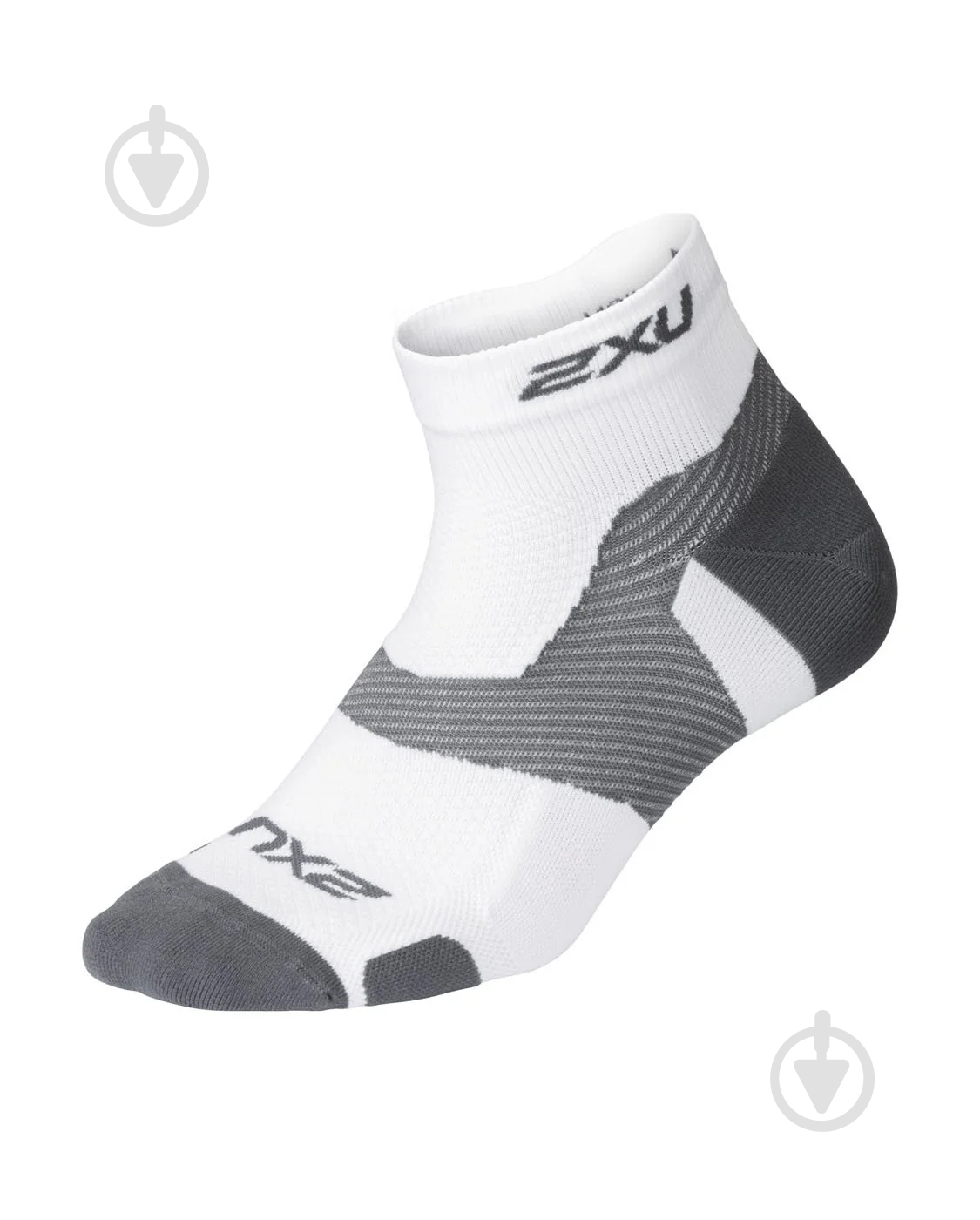 Шкарпетки 2XU Vectr Light Cushion 1/4 Crew UA5047e_WHT/GRY білий - фото 1