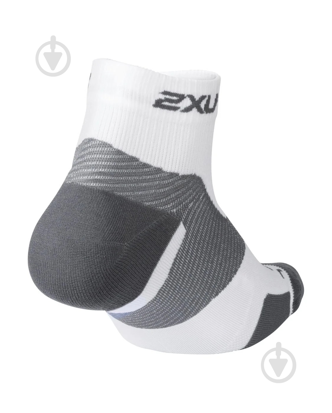 Шкарпетки 2XU Vectr Light Cushion 1/4 Crew UA5047e_WHT/GRY білий - фото 2