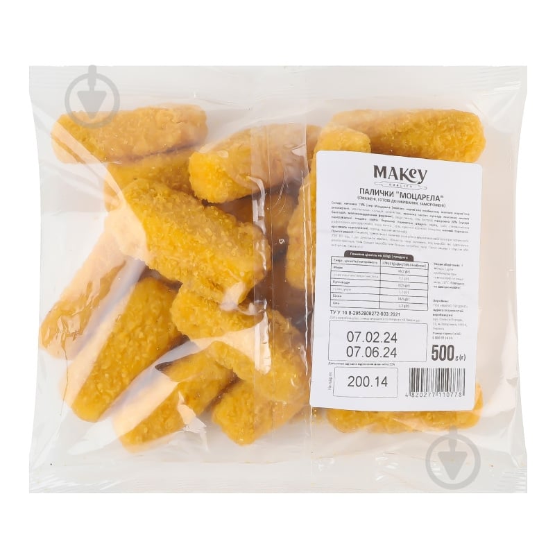Палочки с начинкой ТМ Макей Моцарелла 500 г - фото 2 Палочки с начинкой ТМ Макей Моцарелла 500 г - фото 2