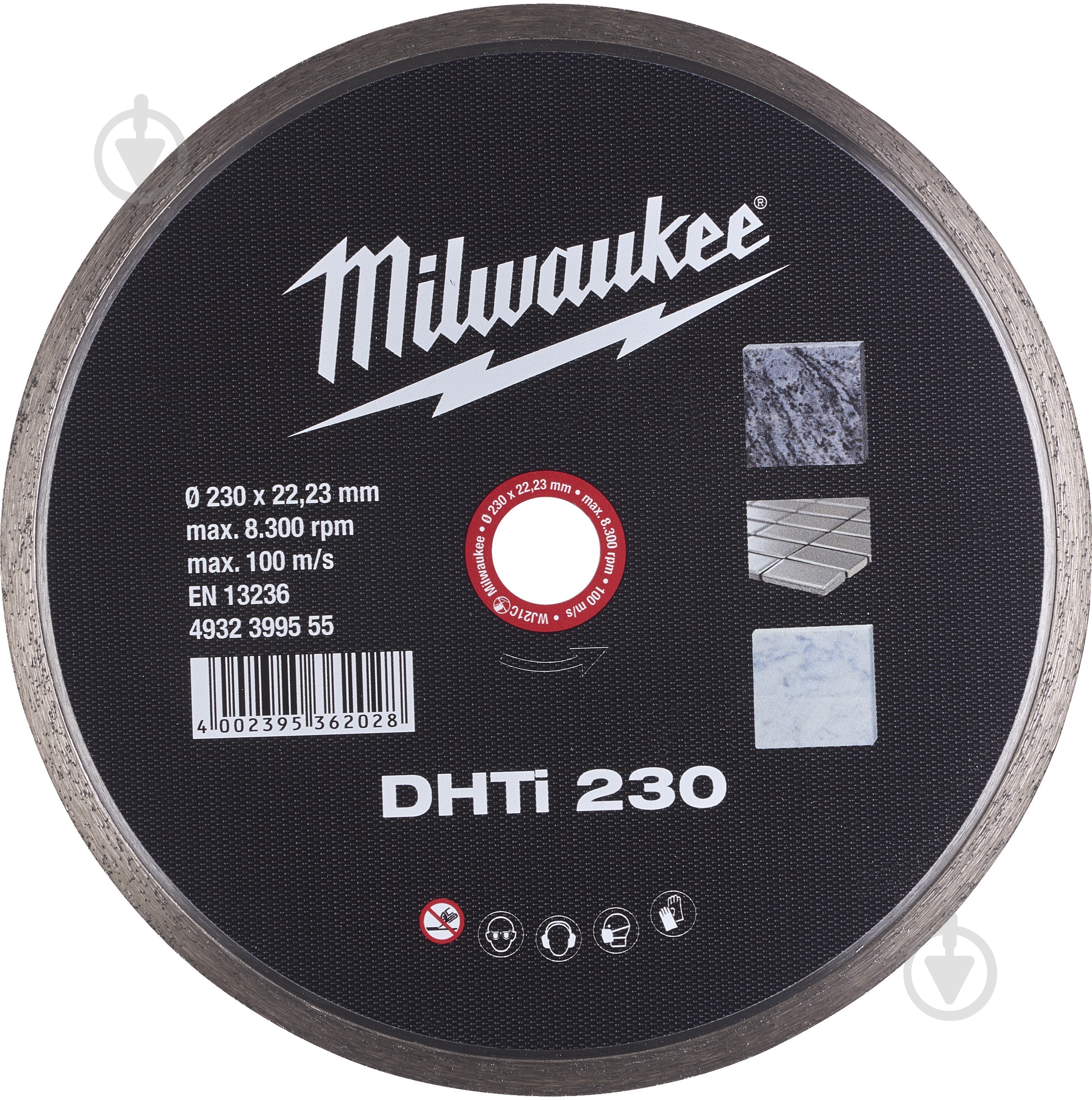 Диск алмазный отрезной Milwaukee 230x2,6x22,2 4932399555 - фото 1