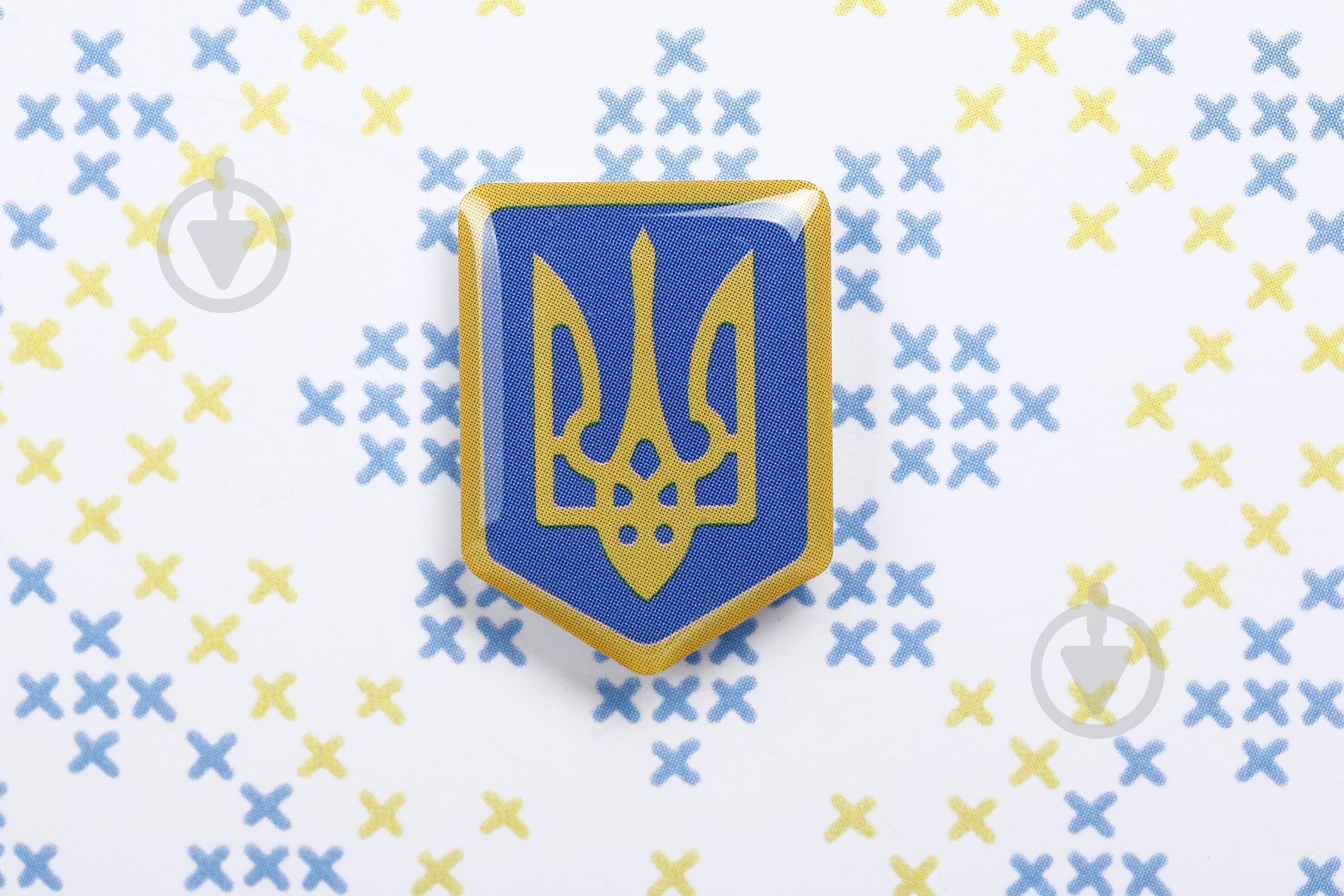 Патриотический значок "Герб Украины" Тризуб - фото 3