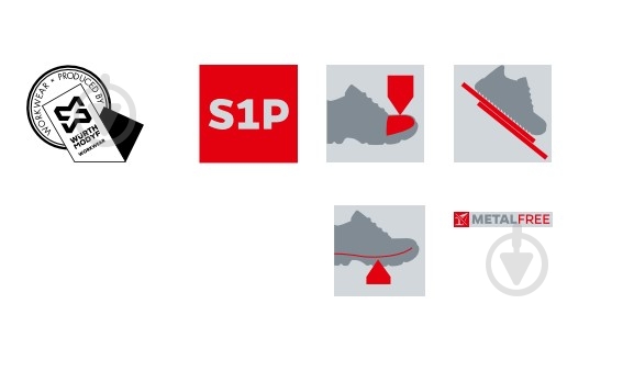 Кроссовки защитные женские WURTH MODYF с композитным подноском LINA S1P р.35 M428024035 серый - фото 3