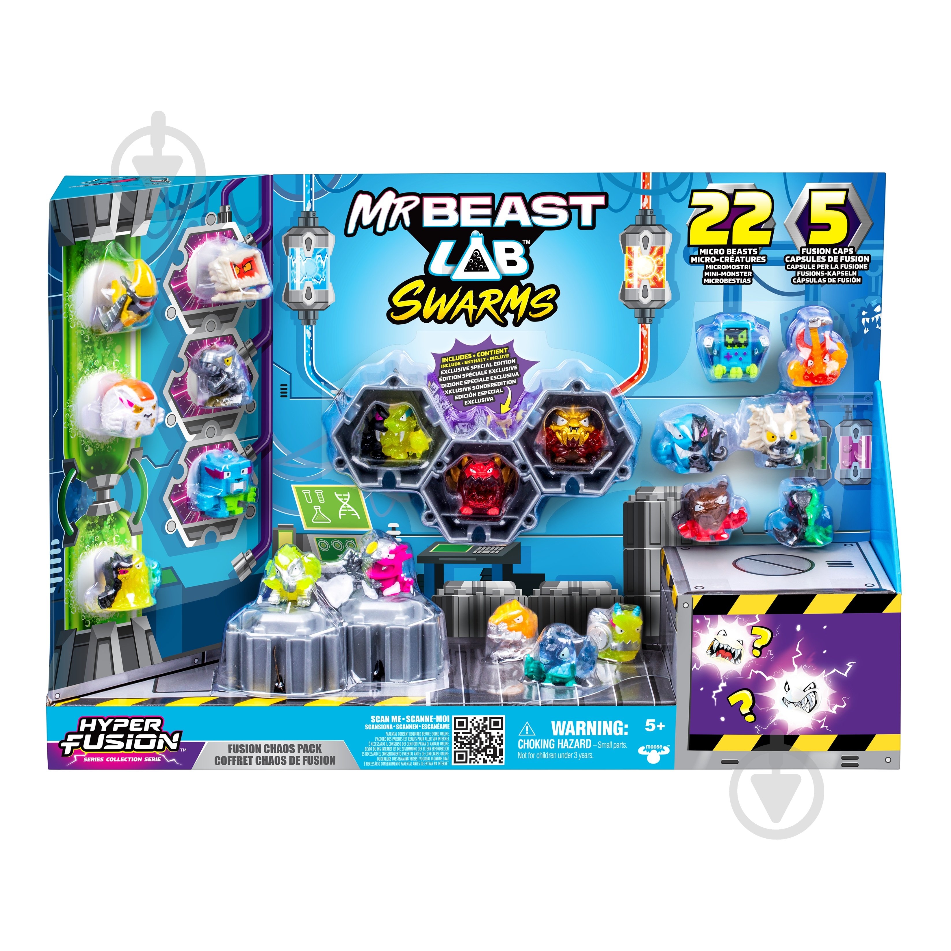 Набір фігурок MrBeast Lab Swarms Хаос 124304 - фото 1 Набір фігурок MrBeast Lab Swarms Хаос 124304 - фото 1