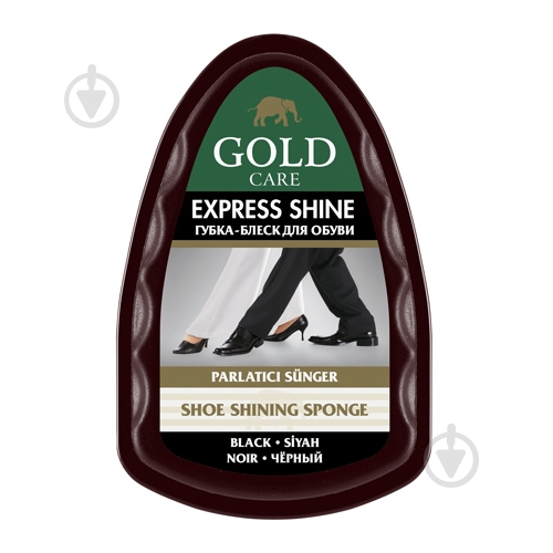 Губка-блеск GoldCare Express Shine черный - фото 1 Губка-блеск GoldCare Express Shine черный - фото 1