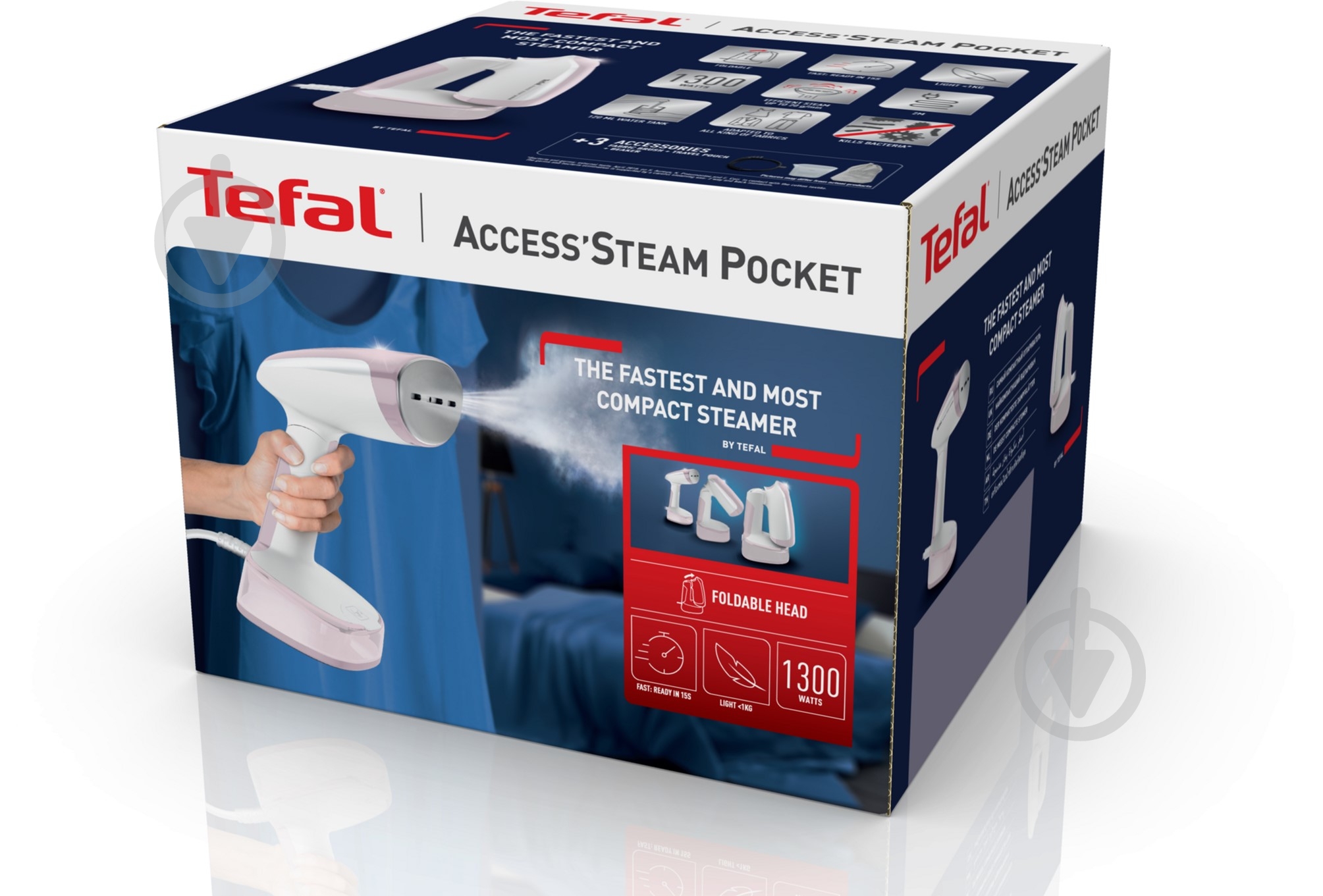 Отпариватель ручной Tefal Access' Steam Pocket DT3050E1 - фото 3 Отпариватель ручной Tefal Access' Steam Pocket DT3050E1 - фото 3