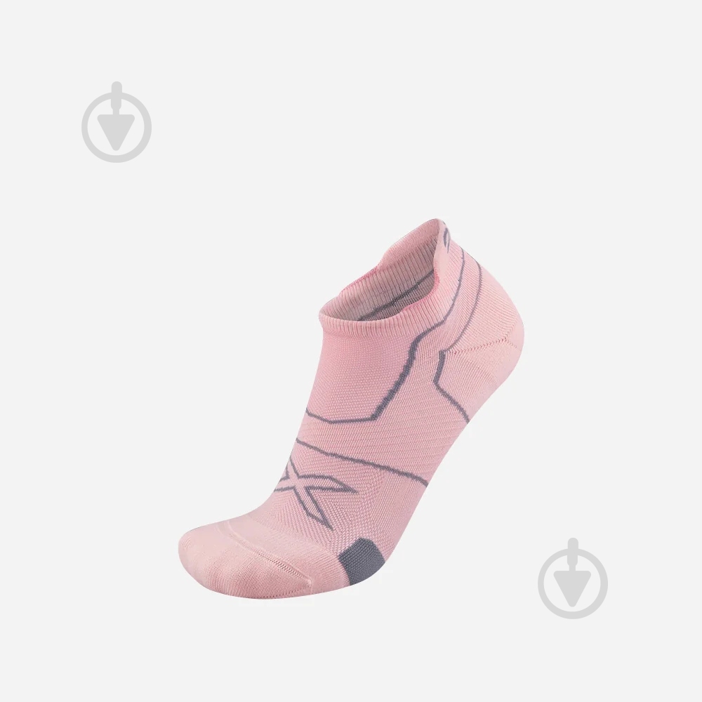Шкарпетки 2XU Vectr Cushion No Show Socks UA5043e_DYP/GRY рожевий - фото 1