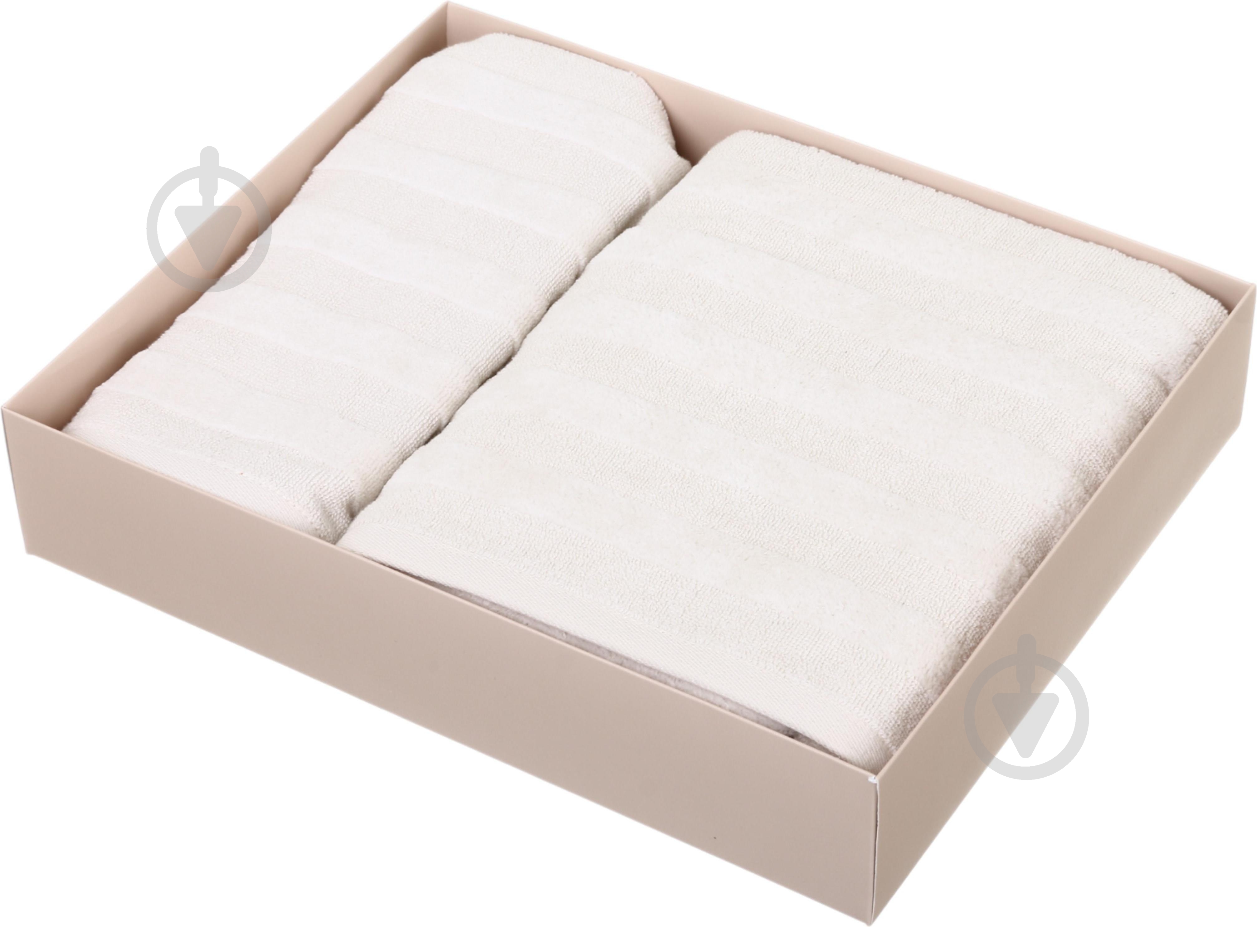 Набор полотенец махровых 70x140 см ваниль - фото 2 Набор полотенец махровых 70x140 см ваниль - фото 2