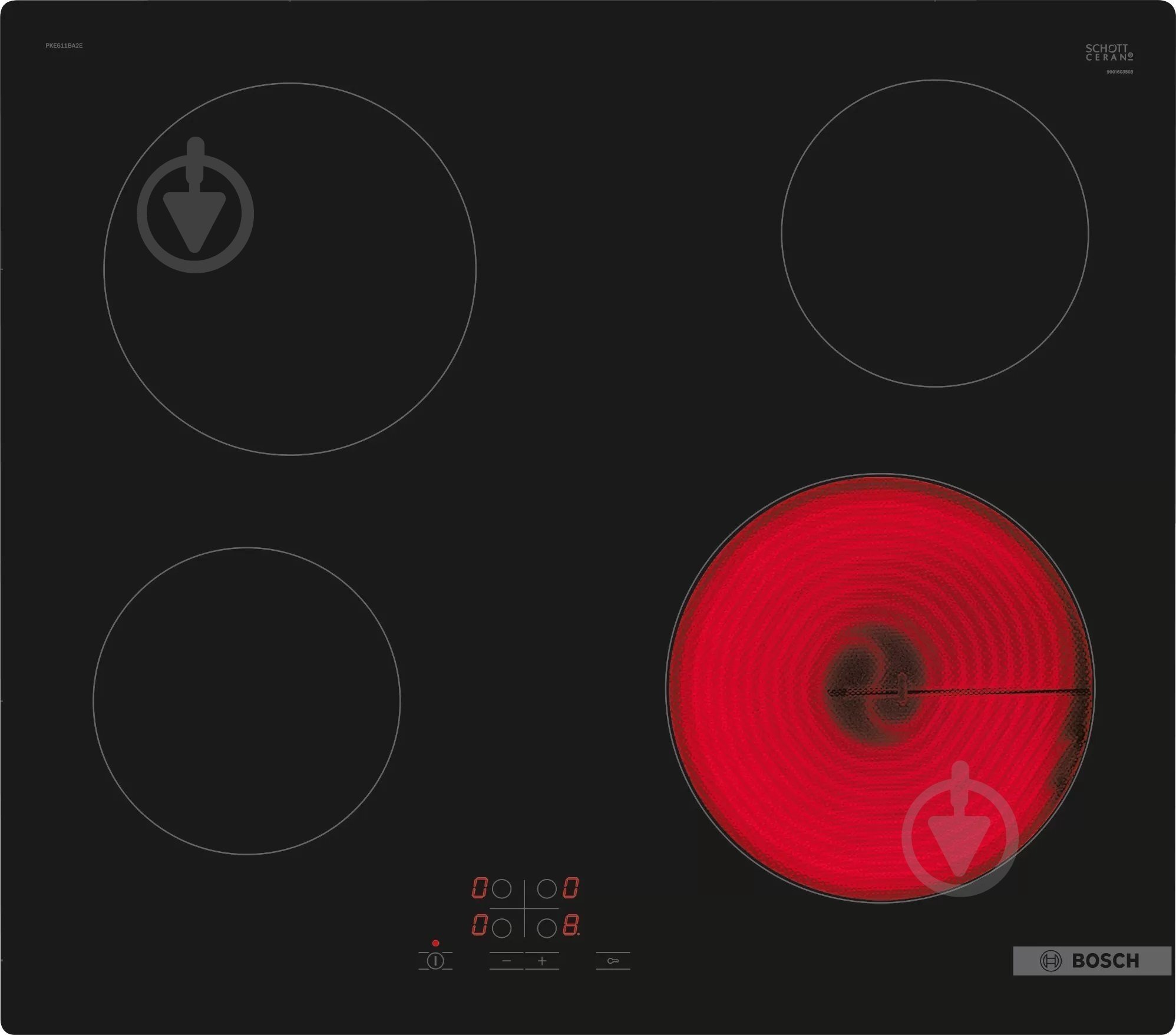 Варочная поверхность электрическая Bosch PKE611BA2E - фото 1