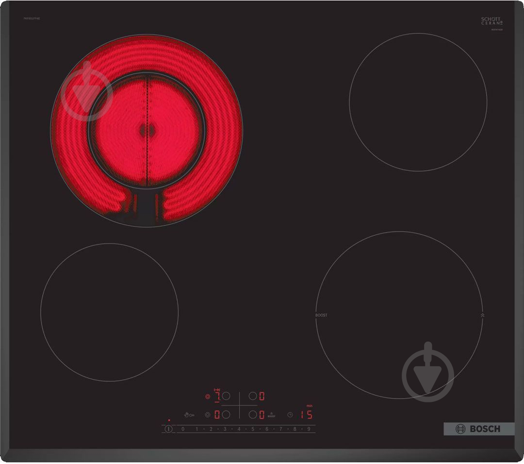Варочная поверхность электрическая Bosch PKF651FP4E - фото 1 Варочная поверхность электрическая Bosch PKF651FP4E - фото 1