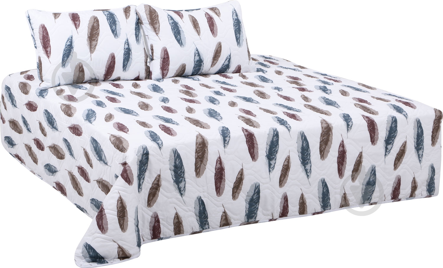 Набор покрывало с наволочками 72-266-001 Lottie белый с рисунком - фото 1