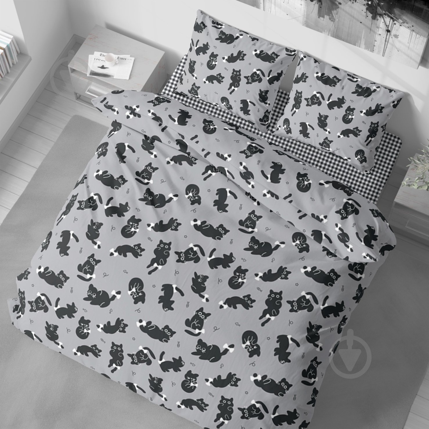 Комплект постельного белья 2.0 PAWSY мультиколор Luna - фото 3 Комплект постельного белья 2.0 PAWSY мультиколор Luna - фото 3