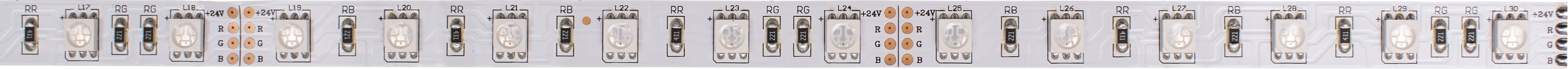 Стрічка світлодіодна Hopfen 5050 60 LED 14.4 Вт IP20 24 В різнокольоровий (RGB) - фото 1