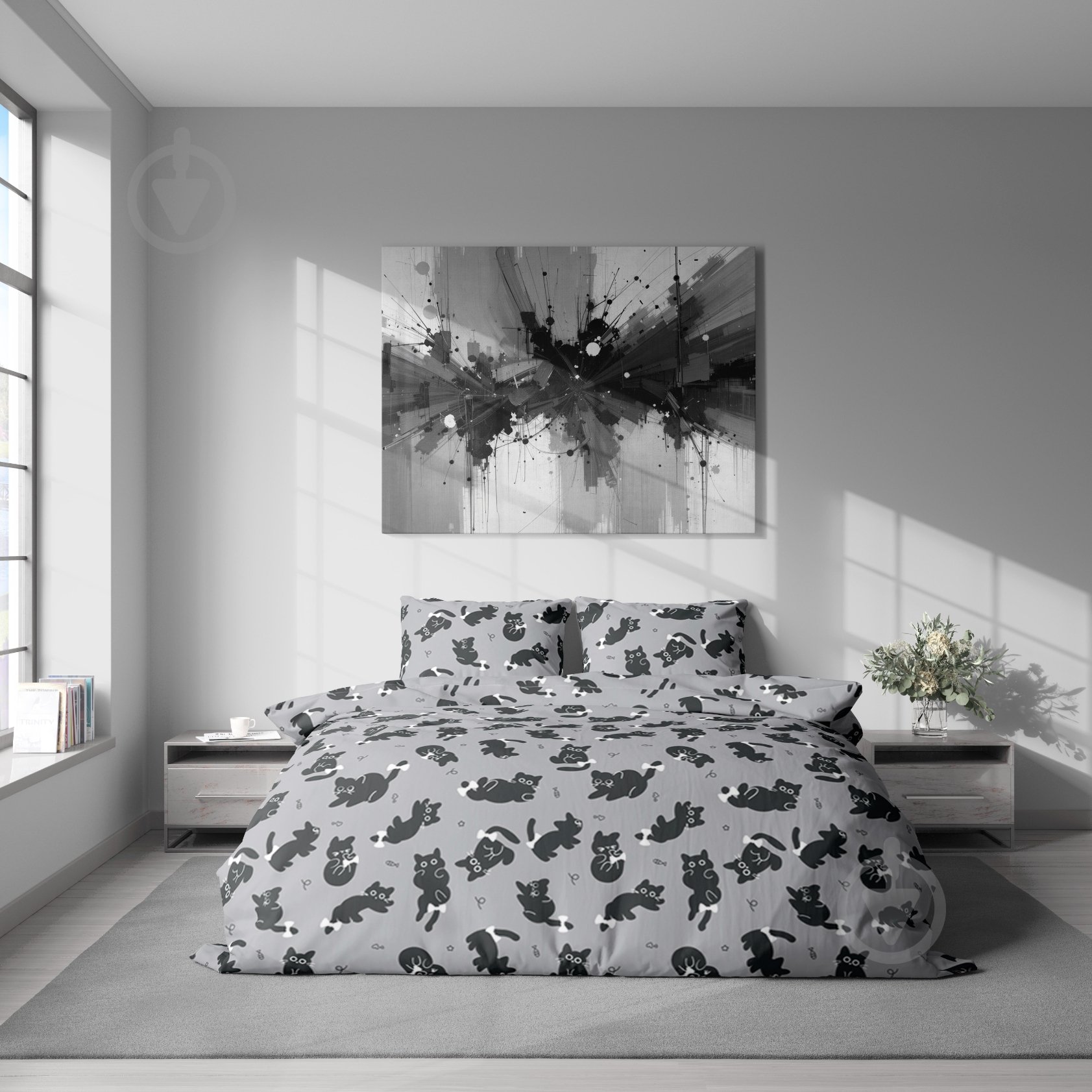 Комплект постельного белья семейный PAWSY мультиколор Luna - фото 4 Комплект постельного белья семейный PAWSY мультиколор Luna - фото 4