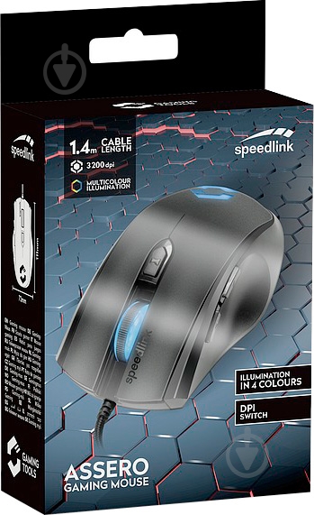 Мышь Speedlink ASSERO GAMING MOUSE black - фото 5 Мышь Speedlink ASSERO GAMING MOUSE black - фото 5