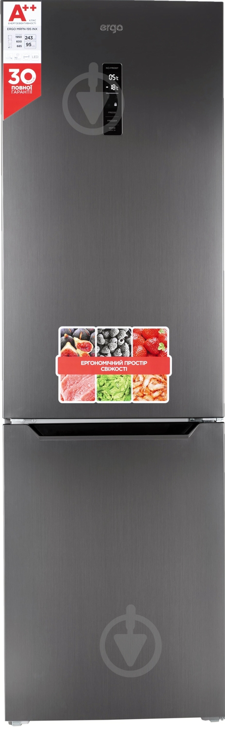Холодильник Ergo MRFN-195 INX - фото 1 Холодильник Ergo MRFN-195 INX - фото 1