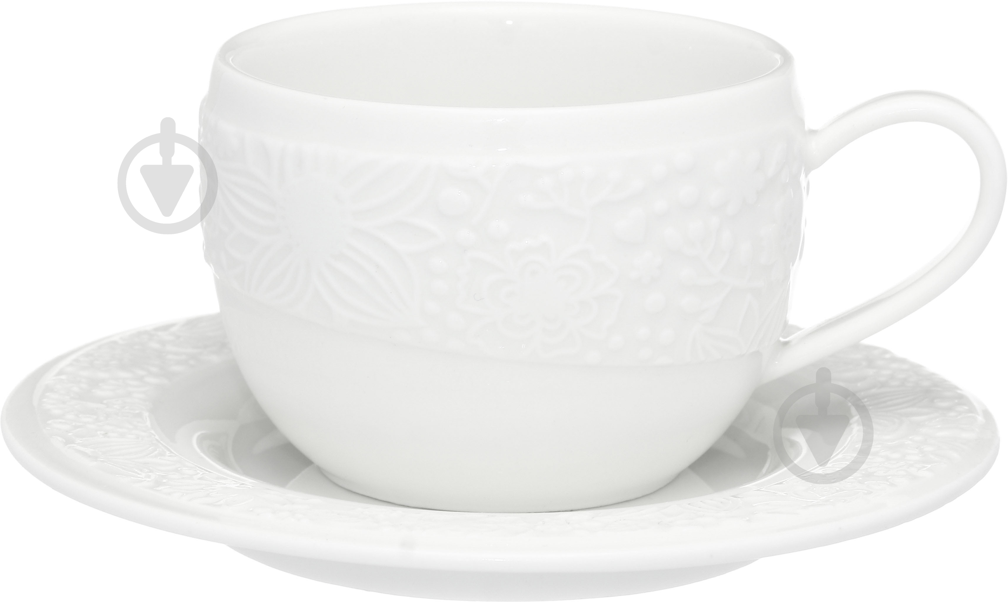 Чашка с блюдцем Krauff Lacy 120 мл 21-252-075 - фото 1