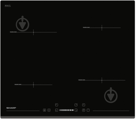 Варочная поверхность индукционная Sharp KH-6I19BS00-UA - фото 1