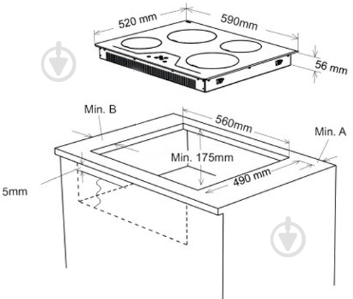 Варочная поверхность индукционная Sharp KH-6I19FT00-UA - фото 4