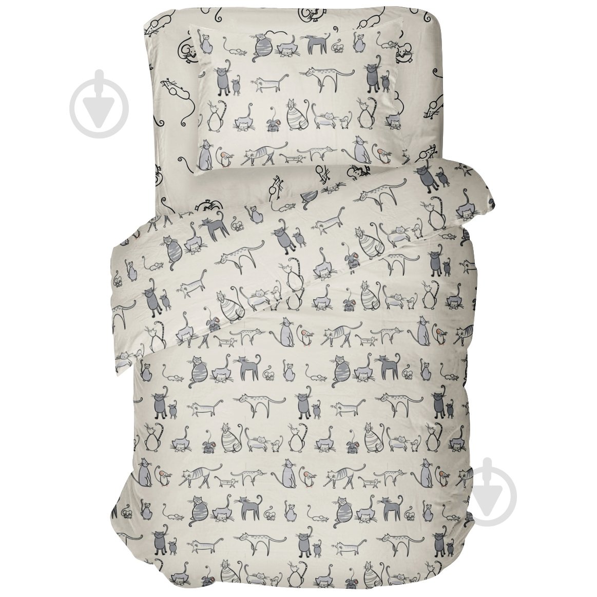 Комплект постельного белья 1.5 CAT STORY мультиколор Luna - фото 1 Комплект постельного белья 1.5 CAT STORY мультиколор Luna - фото 1