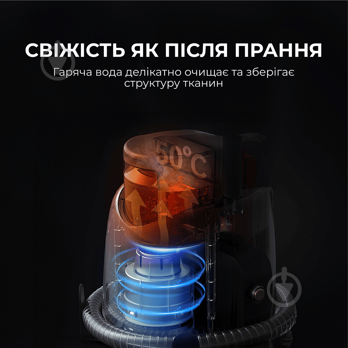 Пилосос миючий Deerma DEM-BY200S grey - фото 4