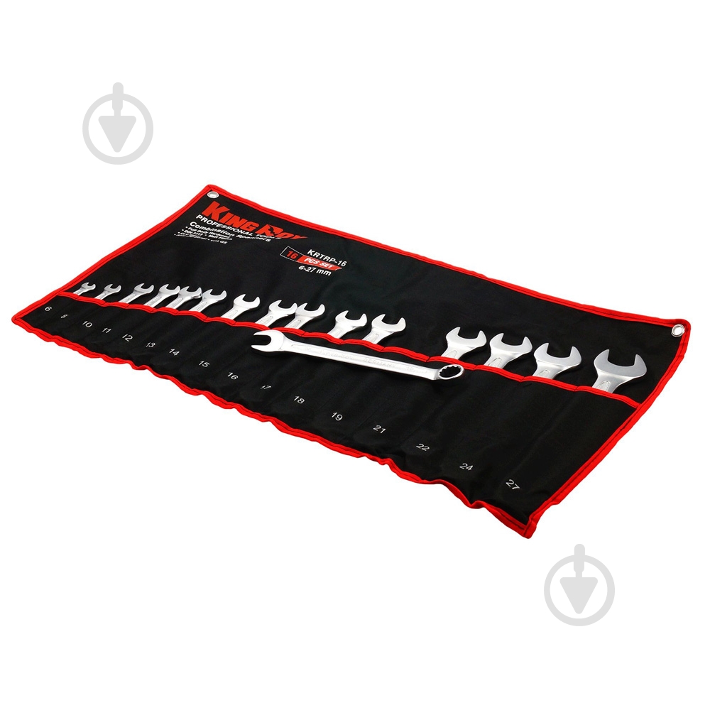 Набор ключей рожково-накидных KING ROY 16 предметов 6-27 мм 9947 - фото 1 Набор ключей рожково-накидных KING ROY 16 предметов 6-27 мм 9947 - фото 1