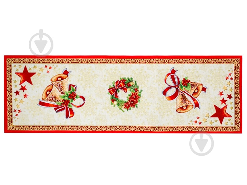 Раннер Nativity Lefard 45x140 см красный с рисунком Home Textile - фото 1