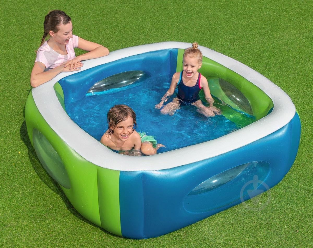 Бассейн надувной Bestway Батискаф 168x168х56 см (51132) - фото 6
