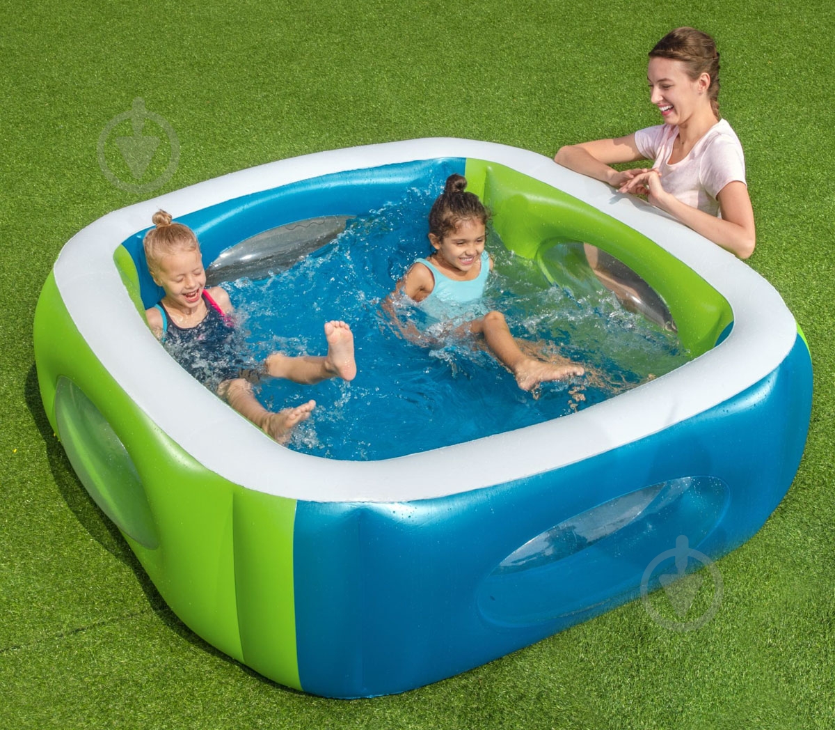 Бассейн надувной Bestway Батискаф 168x168х56 см (51132) - фото 7