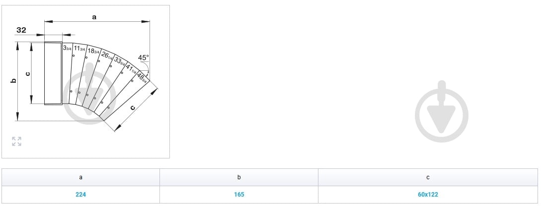 Колено Вентс Пластивент 60х122 72710 - фото 2 Колено Вентс Пластивент 60х122 72710 - фото 2