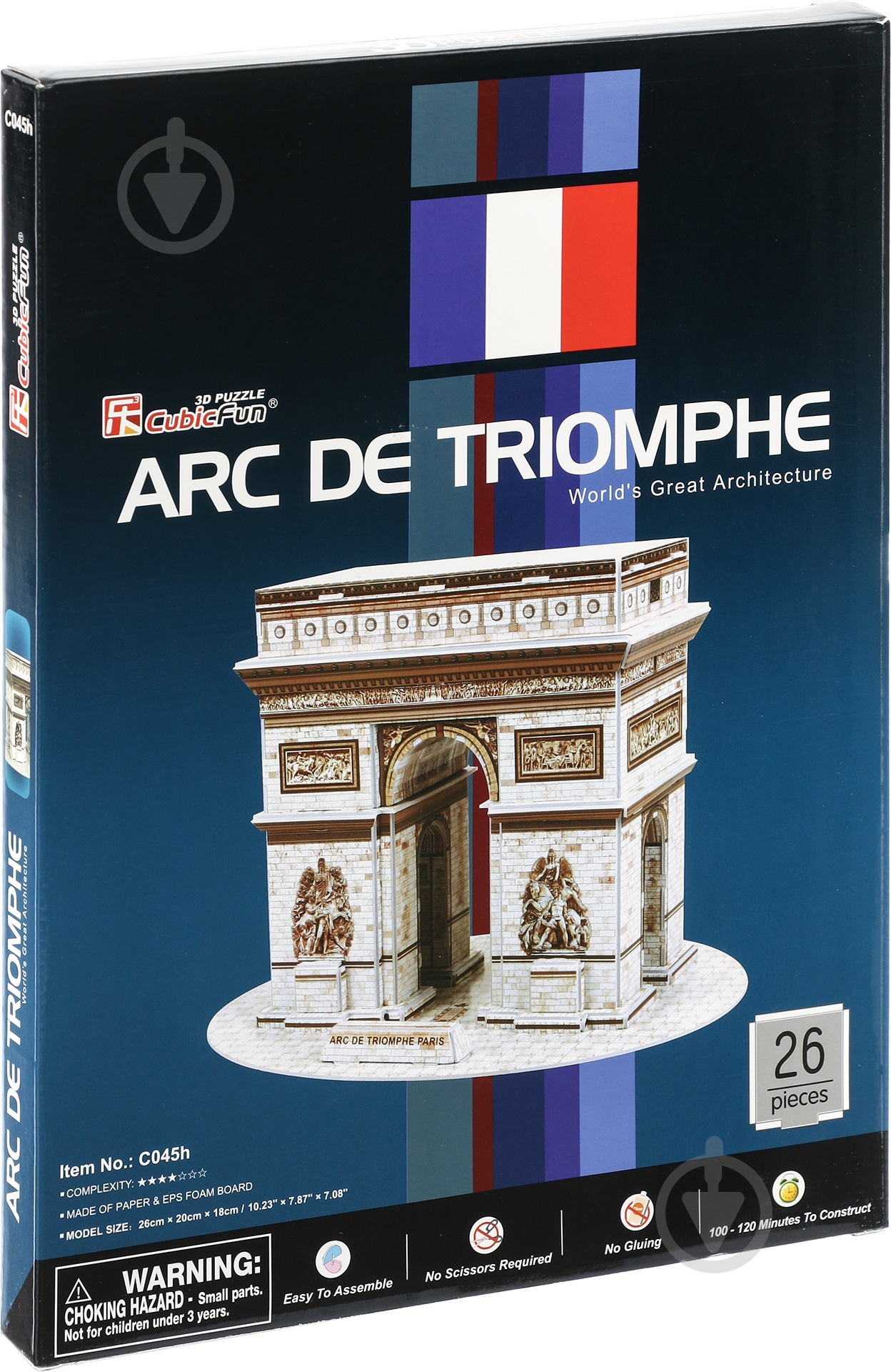 3D-пазл CubicFun Франция: Триумфальная арка C045h - фото 1