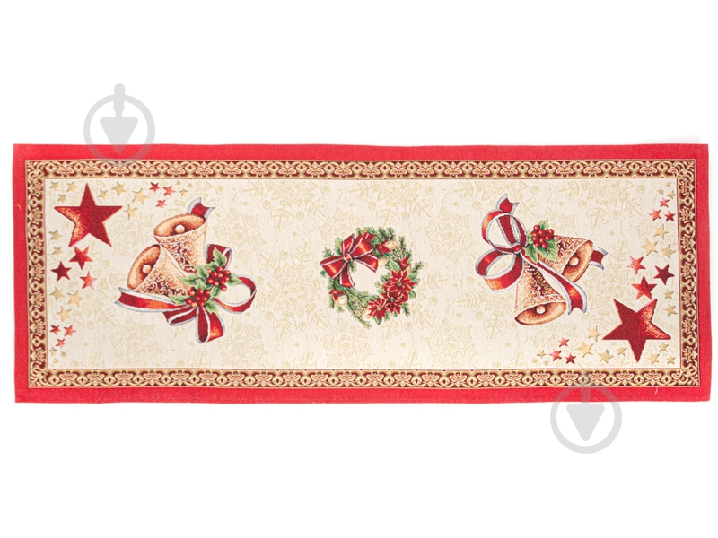Раннер Nativity Lefard 40x100 см красный с рисунком Home Textile - фото 1