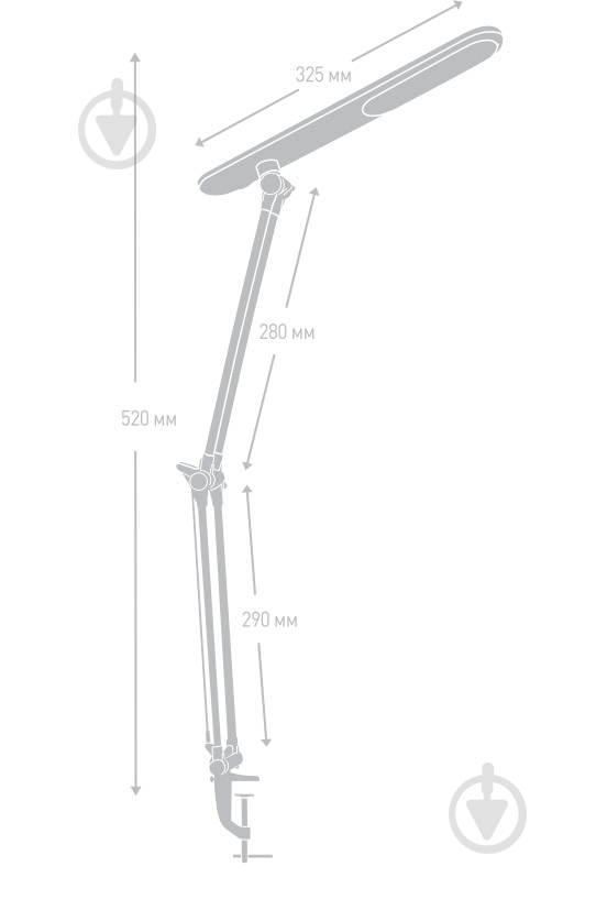 Настольная лампа офисная Camelion KD-785 C02 LED 5 Вт черный - фото 2