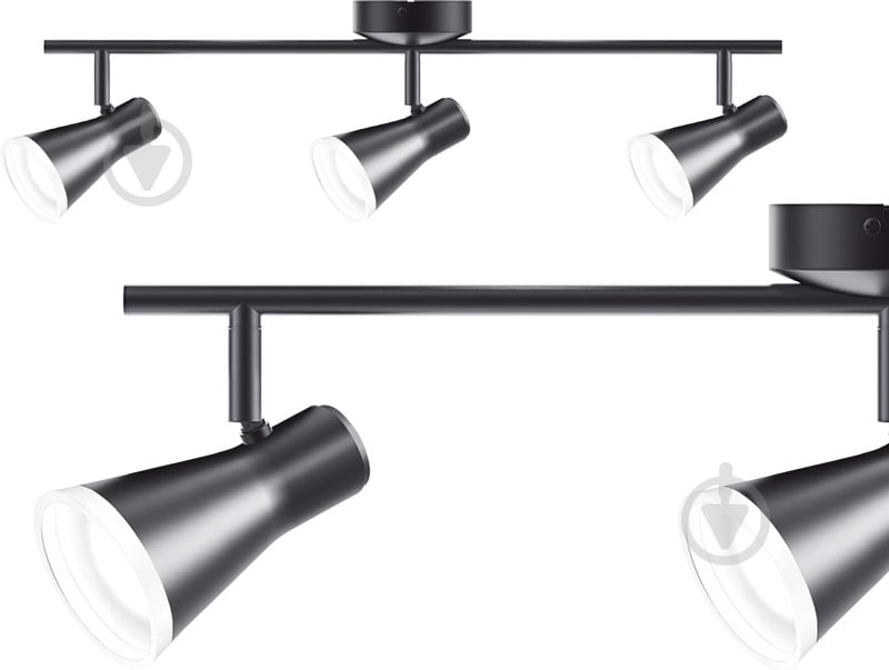 Спот Maxus Spot Light MSL-02C 3x4 Вт черный - фото 1