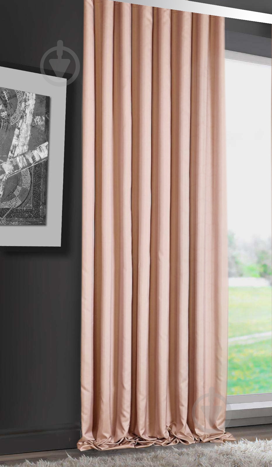 Штора Занзибар облегченные 200x250 розовый Декор-ін - фото 1