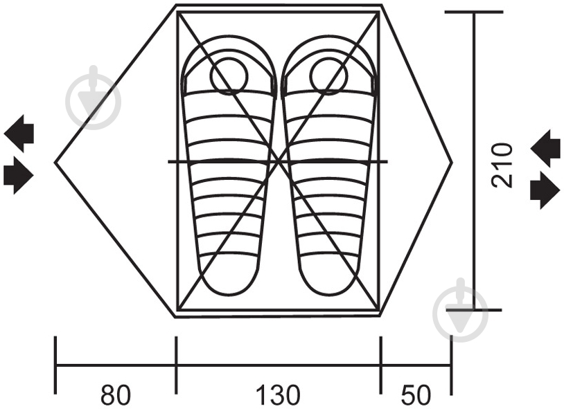 Палатка туристическая RED POINT Steady 2 - фото 8 Палатка туристическая RED POINT Steady 2 - фото 8