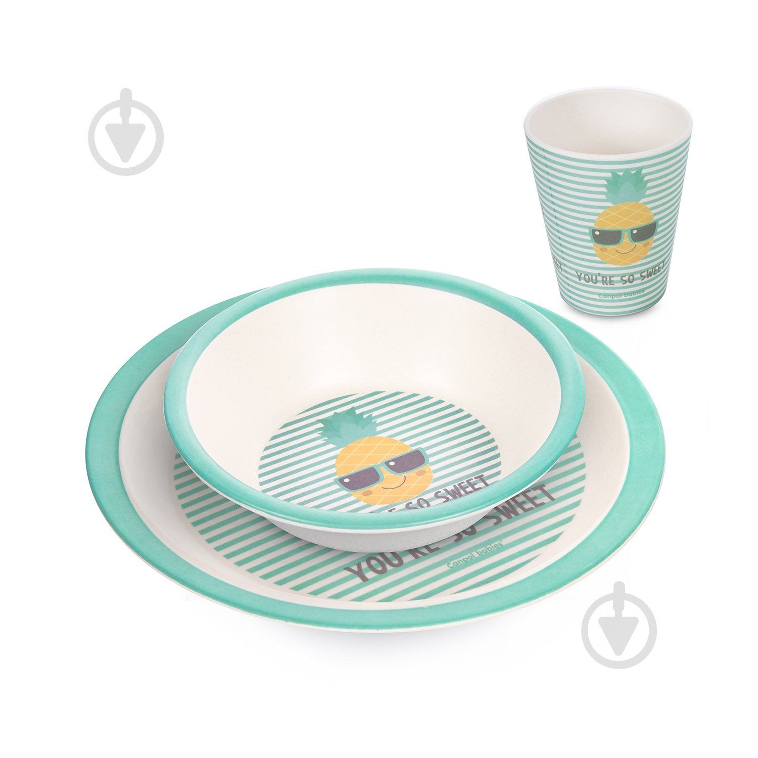 Набор для кормления Canpol Babies So Cool бирюзовый - фото 1