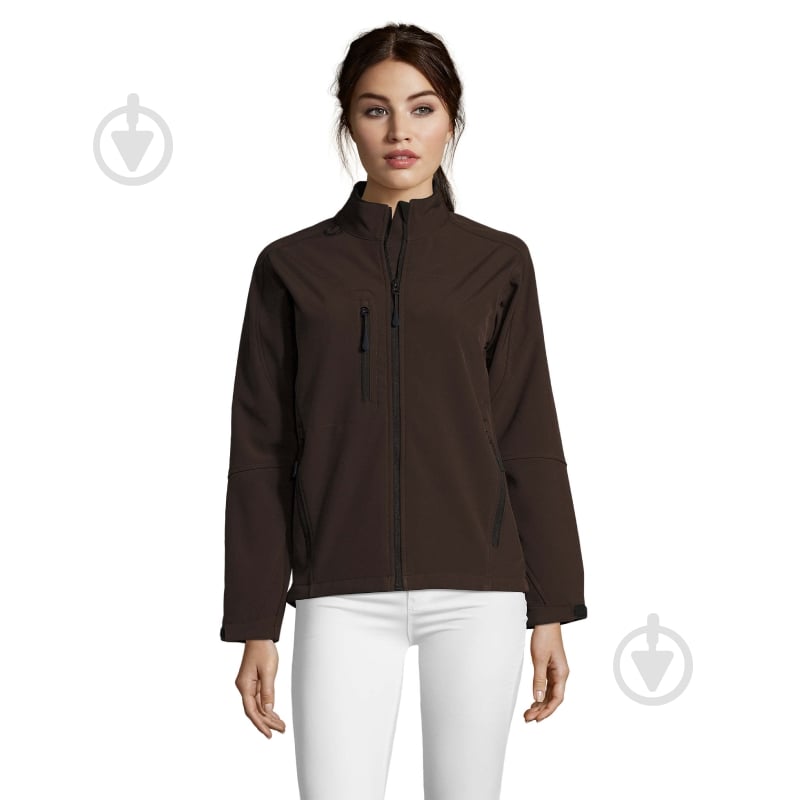 Куртка женская демисезонная Sol's Софтшелл Roxy 46800394 р.M шоколадная - фото 3 Куртка женская демисезонная Sol's Софтшелл Roxy 46800394 р.M шоколадная - фото 3