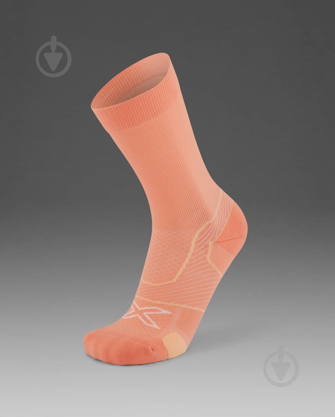 Шкарпетки 2XU Vectr Cushion Crew Socks UA5053e_DGP/WHT р.42-46 зелений - фото 1