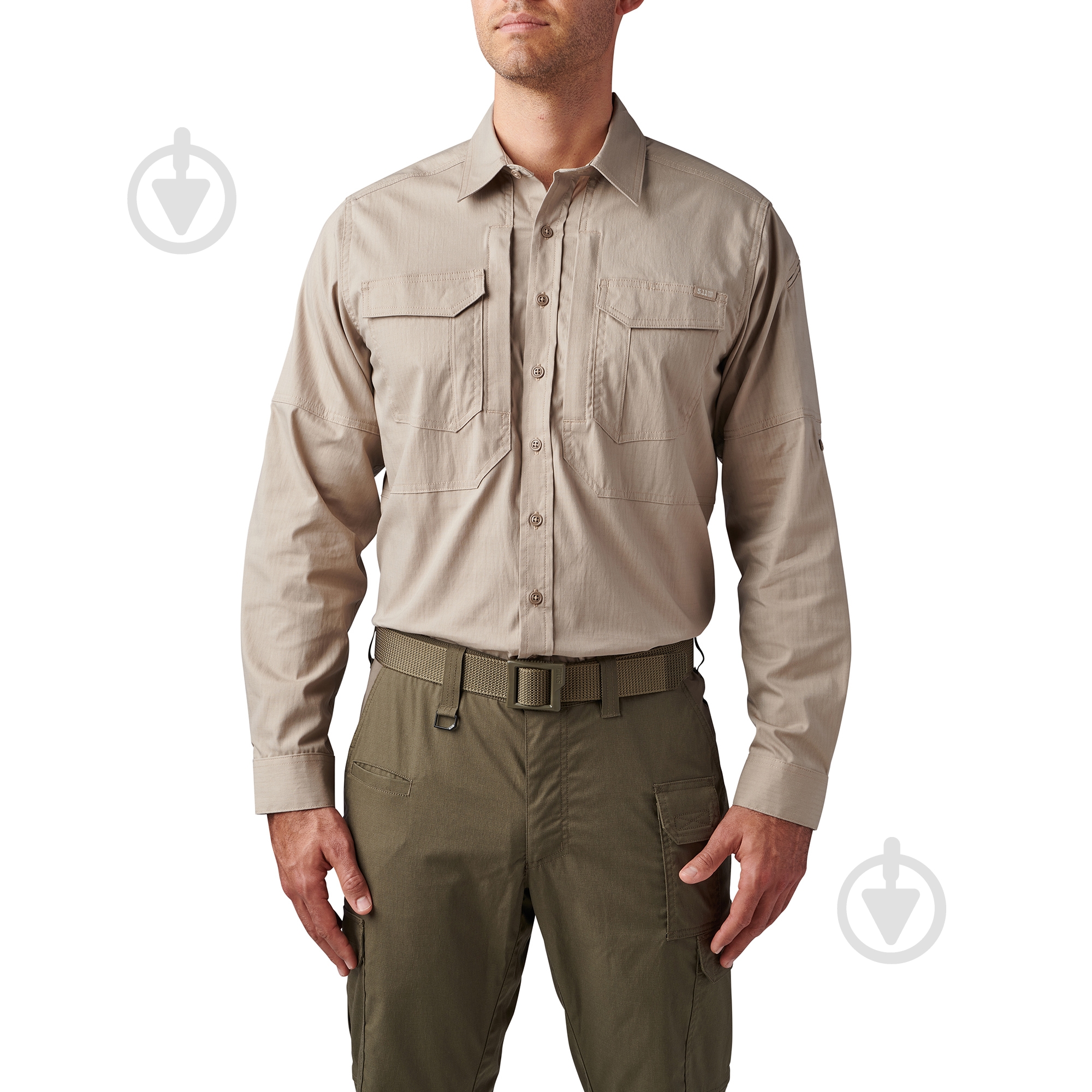Рубашка 5.11 Tactical ТАКТИЧЕСКАЯ "ABR PRO LONG SLEEVE SHIRT" р.XL [055] Khaki - фото 1